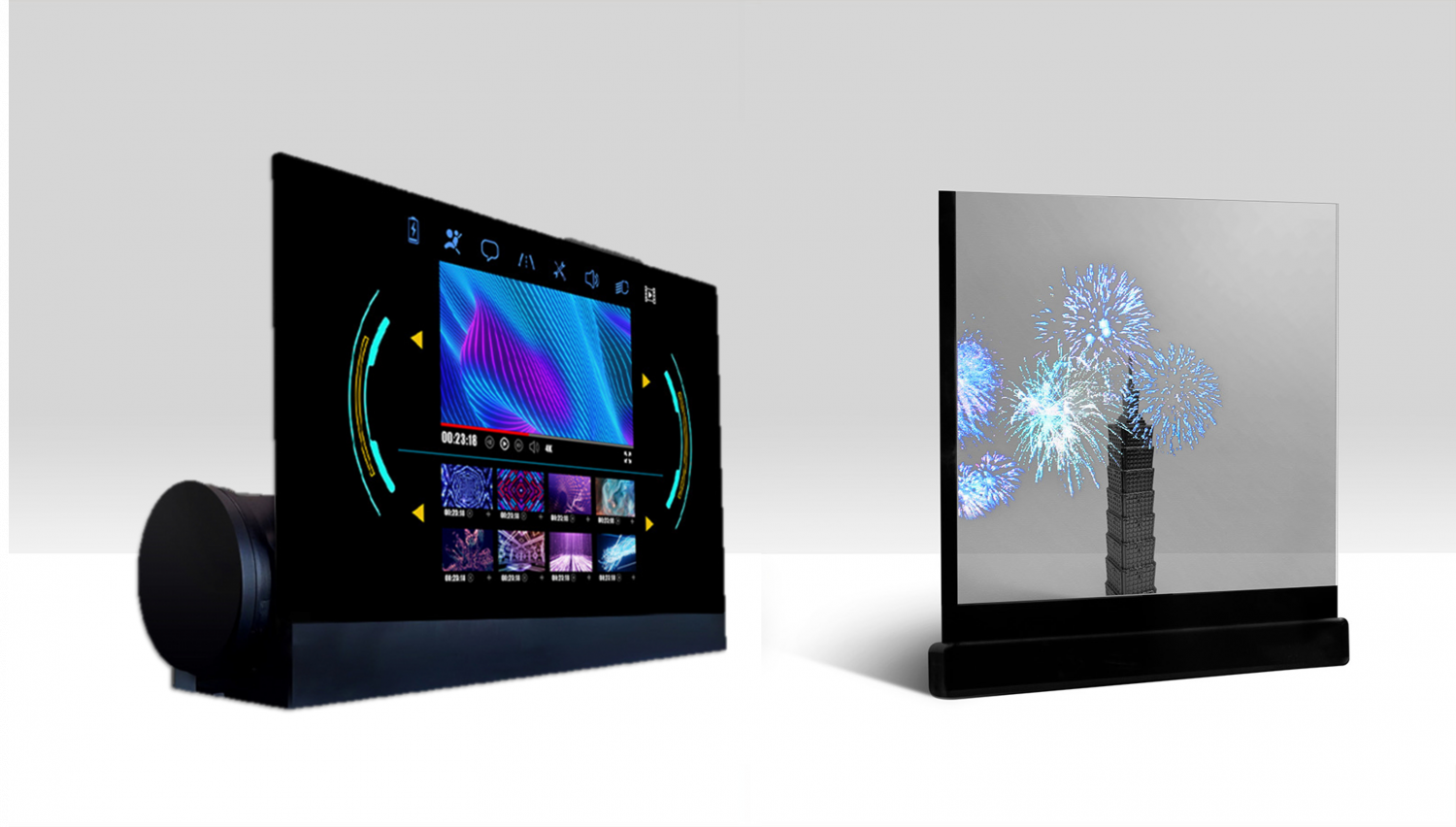 可卷式、折迭性、高透明